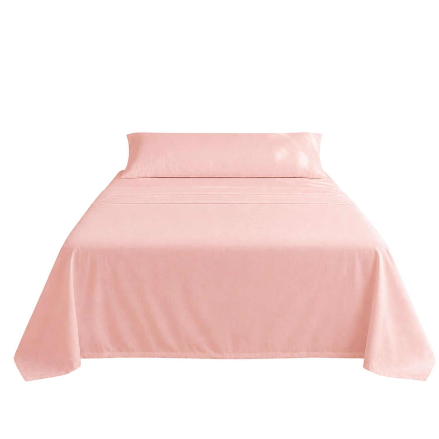Juego de sábanas rosa cama 105cm 144 hilos donegal collections