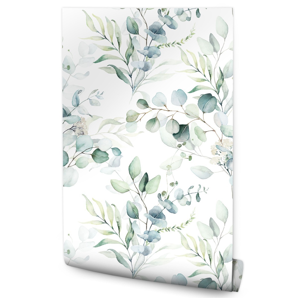 Papel Pintado Para El Dormitorio Hojas De Eucalipto 53cm x 10m