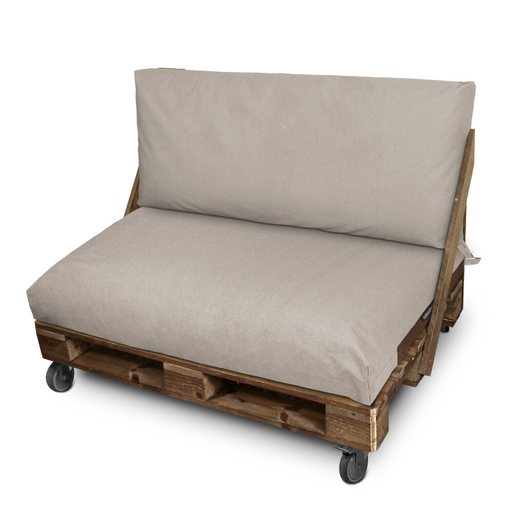 Funda para cojín de palets asiento 120x80x20 sin relleno piedra naylim mate