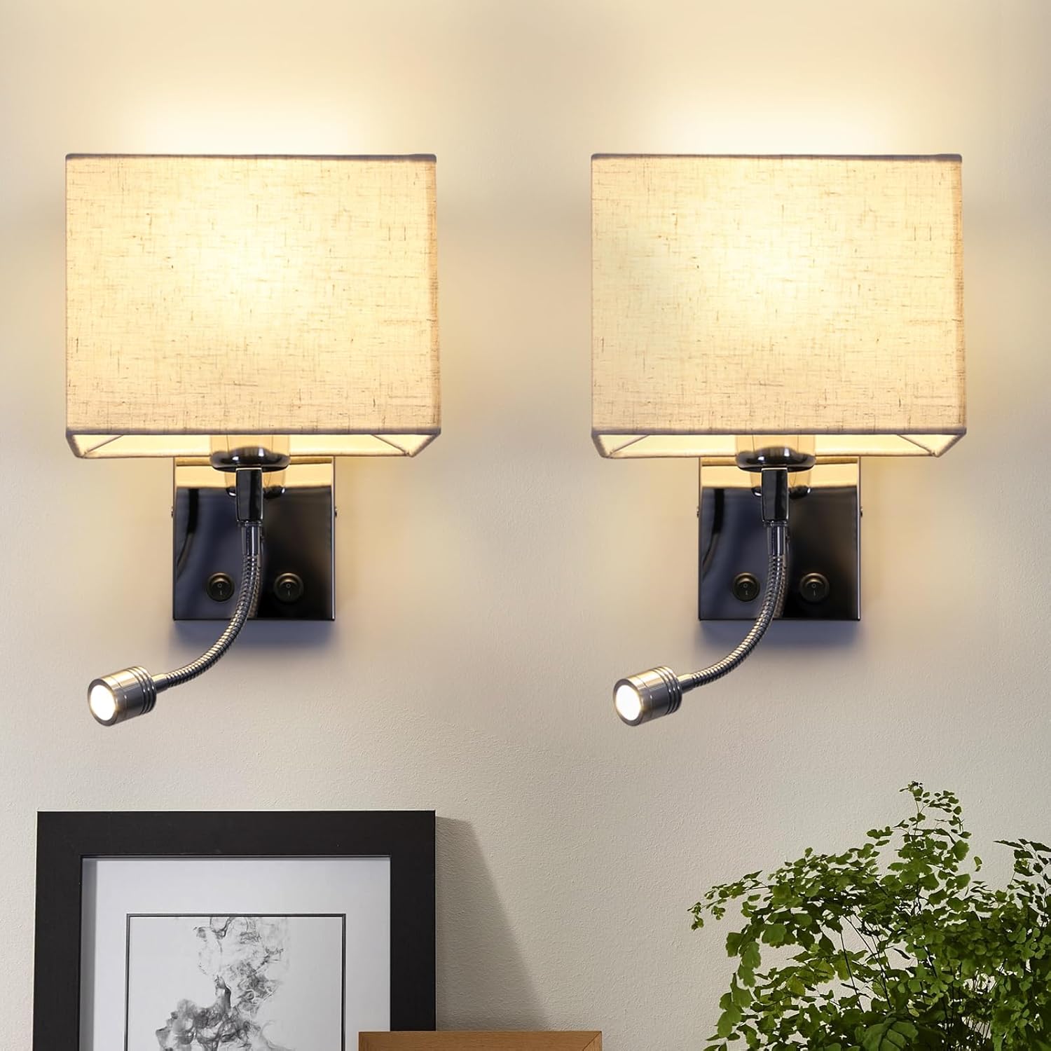 Nettlife aplique pared LED plateado 35x17