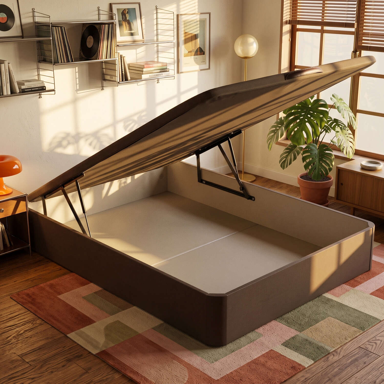 Canapé 150x190cm wengué 32cm frontal montaje y retirada incluida