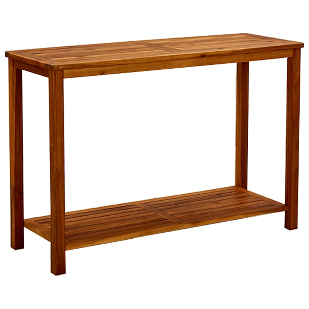 Mesa consola de jardín madera maciza de acacia 110x40x75 cm es9995
