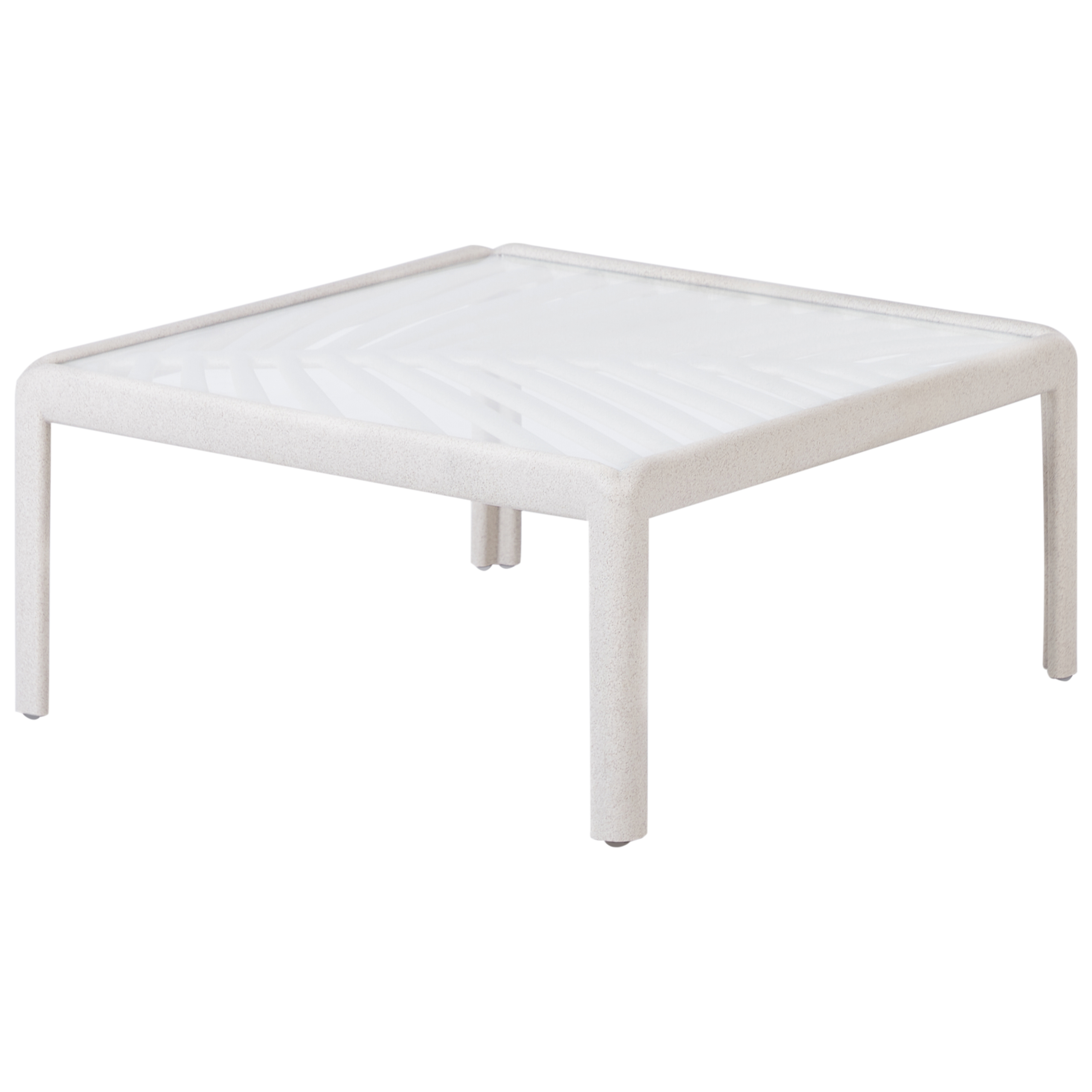 Mesa de centro de jardín ferretti 69 cm 69 cm beige claro