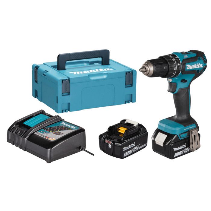 Taladro percutor 18v 3ah - 50 nm