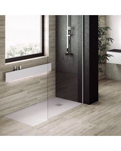 Plato de ducha pizarra pure gris  70x150 cm rejilla acero inox.