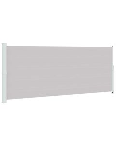 vidaXL toldo lateral retráctil para patio gris 200x500 cm