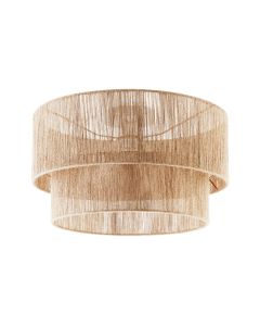 Lámpara de techo de yute con estilo boho chic de 40w, marrón