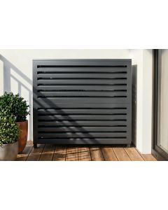 Cubierta aire acondicionado aluminio gris aneto 97x114x57 cm