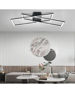 Nettlife plafon  de techo LED negro  67x22