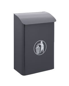Arregui e6115 papelera mural de acero de 30 l, papelera de garaje y parking