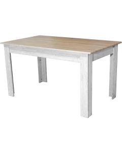 Dupi mesa comedor AITANA (taupe/blanco, 140x80)