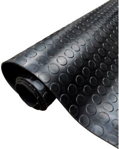 Suelo PVC| 100% caucho| botones negro| 3mm| 100x150cm