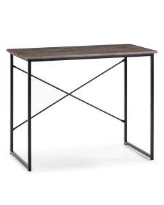 Mesa de escritorio cáceres negro, mesa de ordenador, estilo industrial