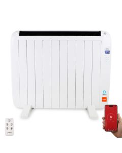 Emisor térmico aluminio 1500 W con WiFi LED blanco | YOEVU