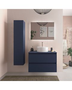 Mueble baño bequia 80cm + encimera + lavabo | azul |80x45x56