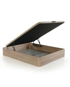 Canapé 135x190 cm beige abatible descansin reforzado y almacenaje