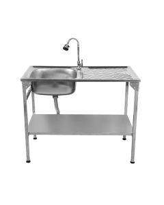 Fregadero plegable para acampar