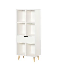 Estantería 50x29.5x120 cm color blanco Homcom