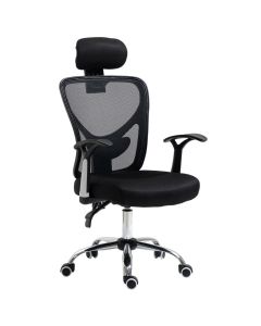 Silla de oficina 62x67x118 cm poliéster, espuma, pp y nylon vinsetto
