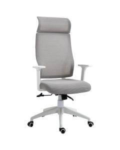Silla de oficina 64x61x128.9 cm malla color gris vinsetto