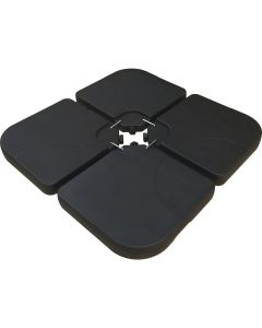 Soporte de sombrilla con 4 losas lastradas hasta 3 x 3 - 52l
