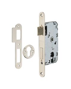 Caja cerradura de embutir 40x47 mm níquel