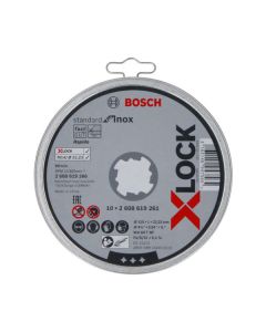 Discos corte XLock 115 mm Bosch 10 uds