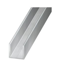 Perfil u de aluminio 250 x 1,0 x 1,3 cm - 1,5 mm