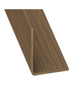 Ángulo de pvc nogal 260 x 2 x 2 cm