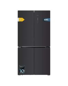 Cecotec frigorífico americano 4 puertas de cristal de 490 l bolero