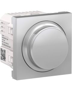 Regulador  New Unica giratorio LED Aluminio Schneider