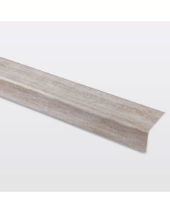 Perfil para escalón aluminio madera gris 900 mm