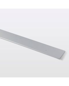 Perfil de unión curvo aluminio 93 x 10 cm cromo mate