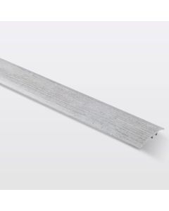 Perfil de unión plano aluminio "decor155" 93 x 3,7 cm madera