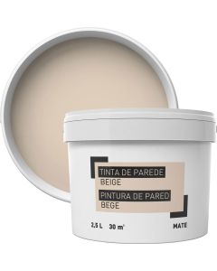 Pintura para paredes beige 2,5 l