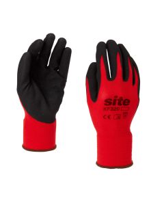 Guantes nitrilo rojo site talla l