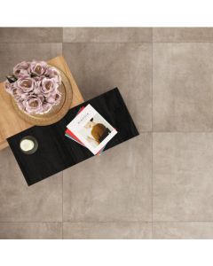 Suelo porcelánico cemento beige 60x60cm C1 Structured
