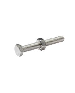 Perno y tuerca hexagonal 6x45 mm 10 uds