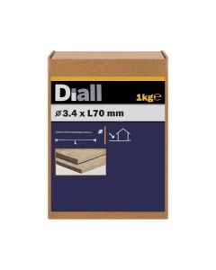 Clavo torcido galvanizado 3,4x70 mm diall 1 kg