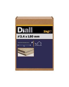 Clavo torcido galvanizado 3,4x80 mm diall 1 kg