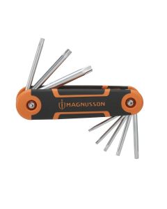 Juego 8 llaves torx plegables magnusson