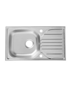 Fregadero inoxidable Turing 1 seno + escurridor 73x43,5cm