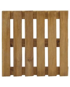 Loseta de madera "adige" 40 x 40 x 3 cm marrón
