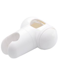 Soporte ducha para barra blanca