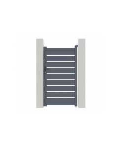 Puerta peatonal gris vogel 1m h.180cm