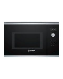 Microondas integrable Bosch bel554ms0 25 l cristal negro/inox 5 funciones