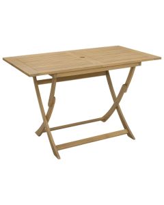 vidaXL mesa de jardín plegable madera maciza de acacia 120x70x75 cm