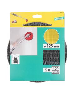 Lijas de grano 120 diámetro 225 carburo de silicio 5 uds
