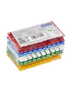 Pinzas para tender la ropa colorado pvc 50 uds