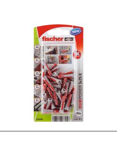 Tacos Duopower 5 x 25 mm Fischer 45 uds